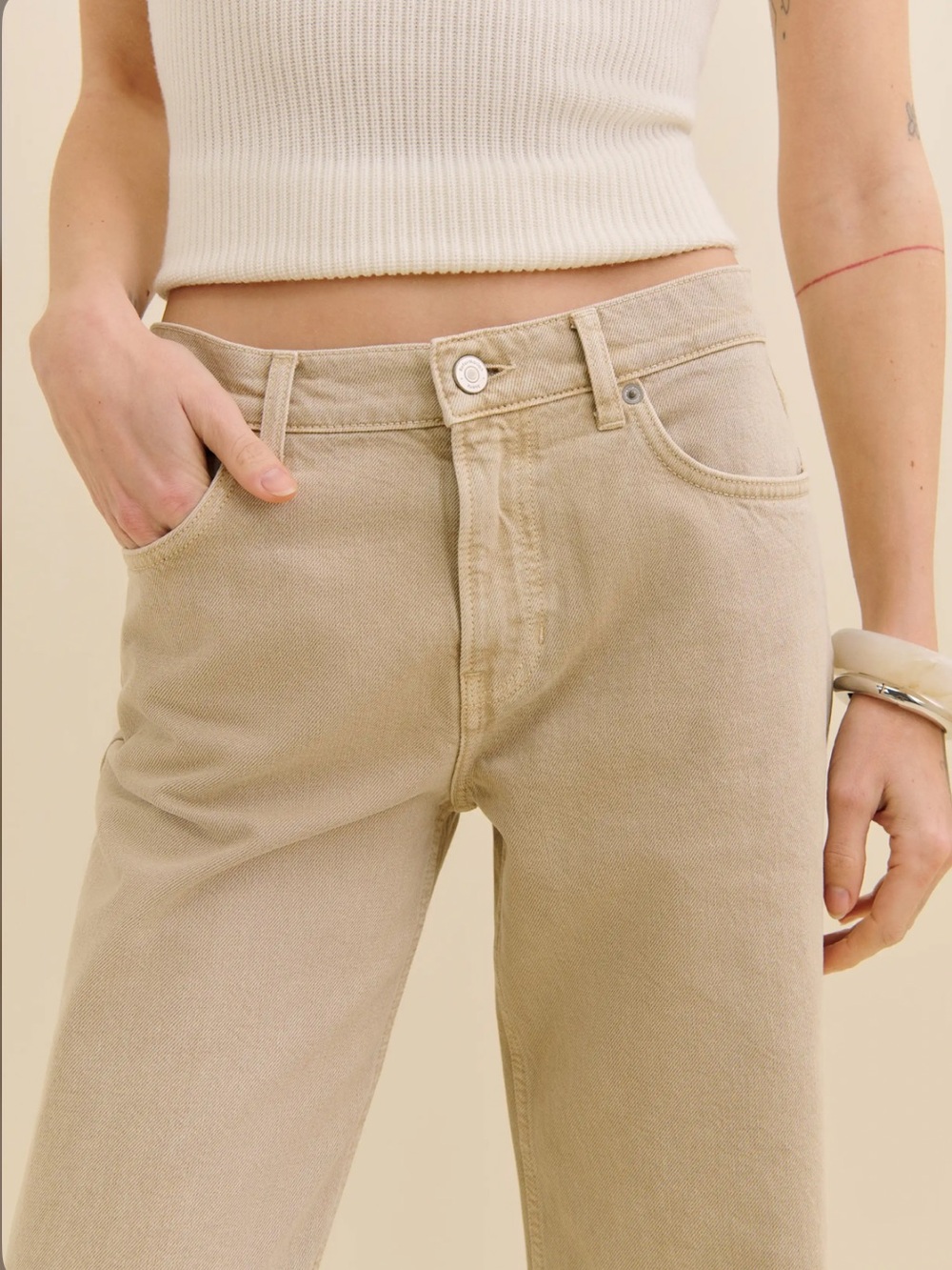Reformation Carly Low Rise Slouchy Wide Legs Jeans